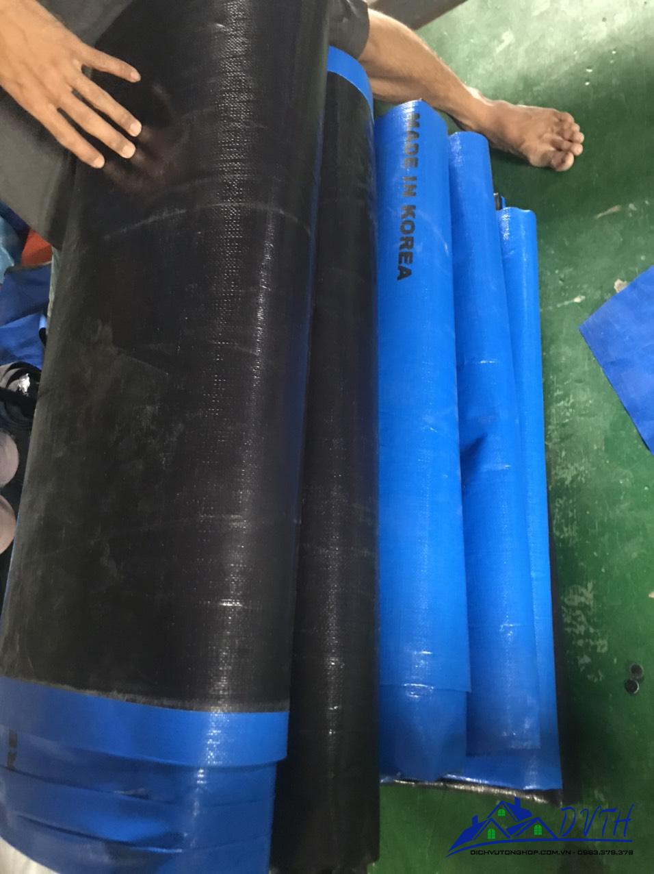 Bạt nhựa xanh cam tại Bắc Ninh